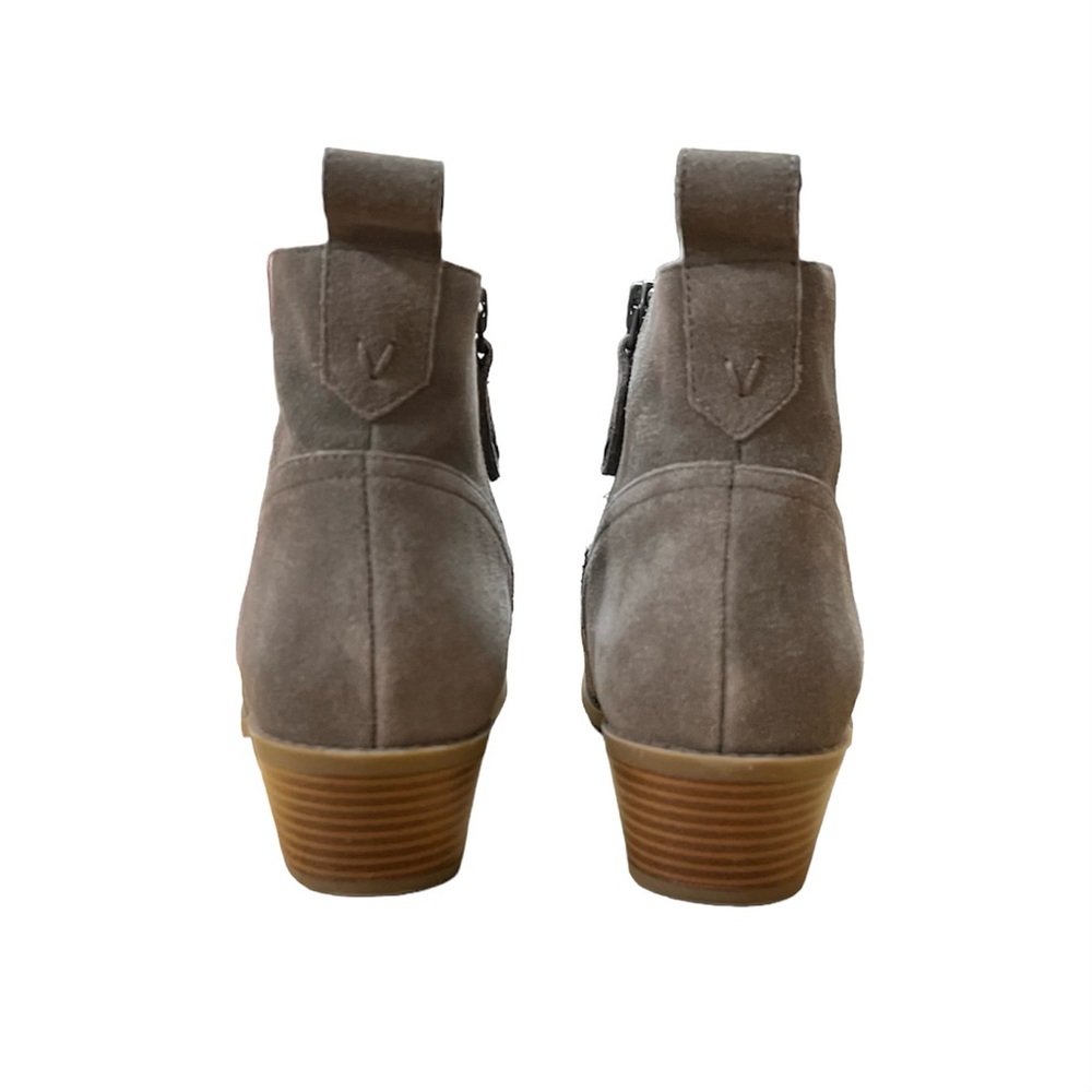 Vionic Women’s Suede Chelsea Boots Size 9.5 Ankle Dark Taupe Vera - Picture 7 of 8